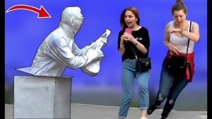 СТАТУЯ ЧЕЛОВЕКА Перевернутая PRANK #ПОТРЯСАЮЩИЕ РЕАКЦИИ