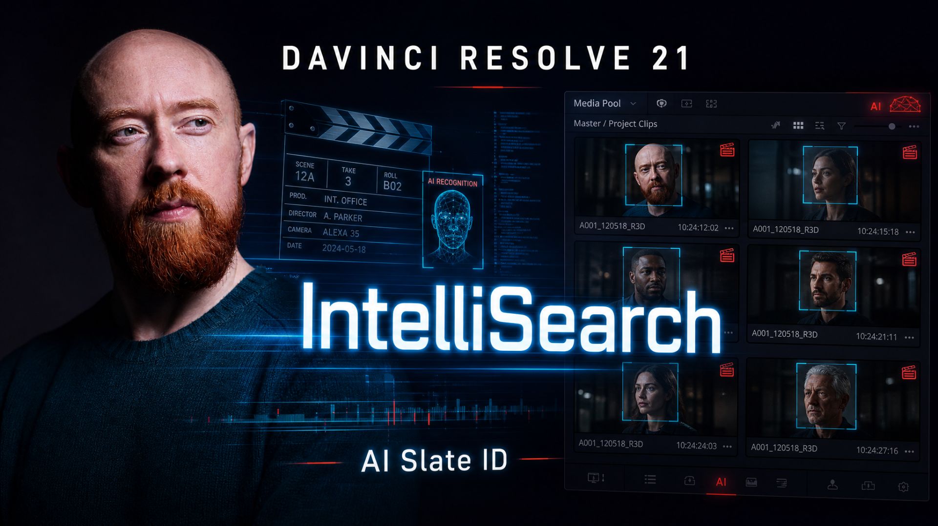 Как работает IntelliSearch в DaVinci Resolve 21 смотреть онлайн