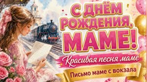 Маме! Красивая песня поздравление маме с днем рождения — письмо дочери, трогательная