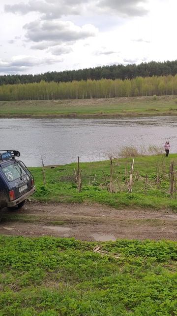 Крутой пейзаж с берега Волги