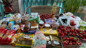 #Покупки продуктов на рынке и в Пятерочке и одежды🛍️🛒
