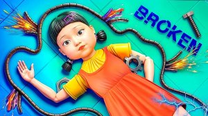 Супергерои в Игре в Кальмара! Кто Сломал Куклу из Игры в Кальмара#