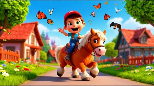 🌈 Еду-Еду К Бабе, К Деду! Детская Песенка-Мультфильм 🏡 смотреть онлайн