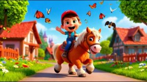 🌈 Еду-Еду К Бабе, К Деду! Детская Песенка-Мультфильм 🏡