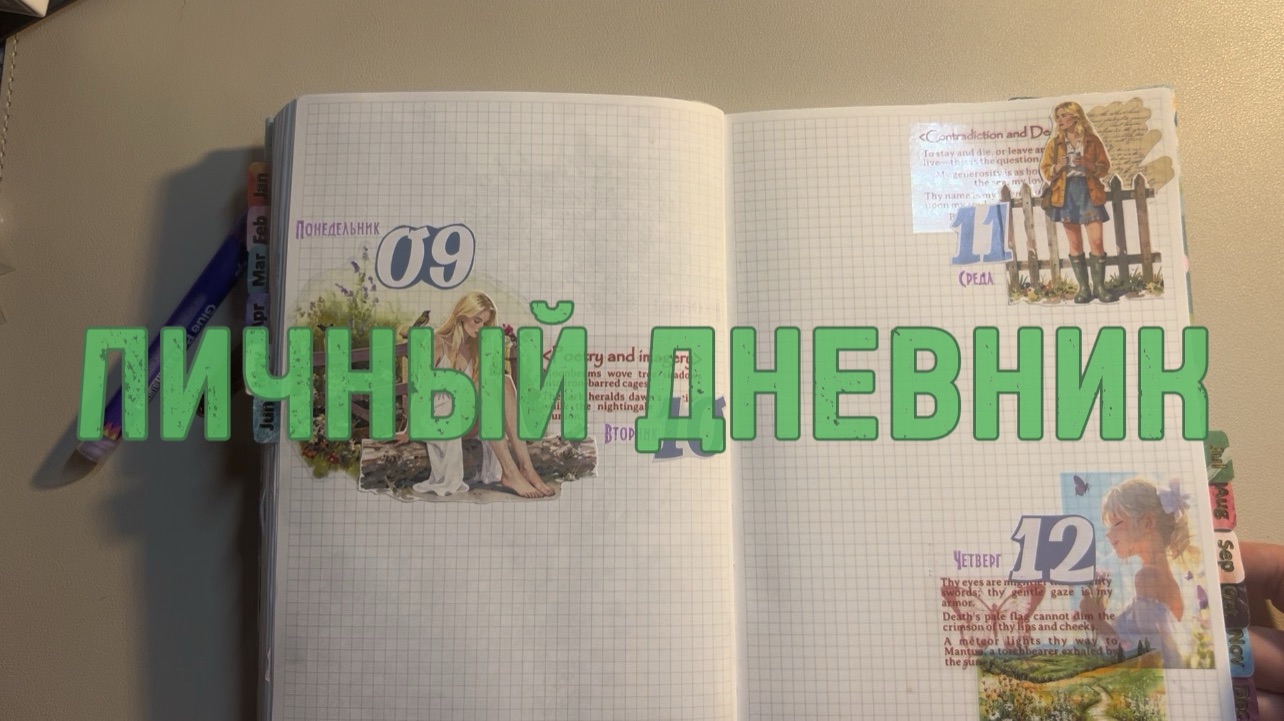 Оформление ЛД июнь🍃 #ежедневник #канцелярия#обзор