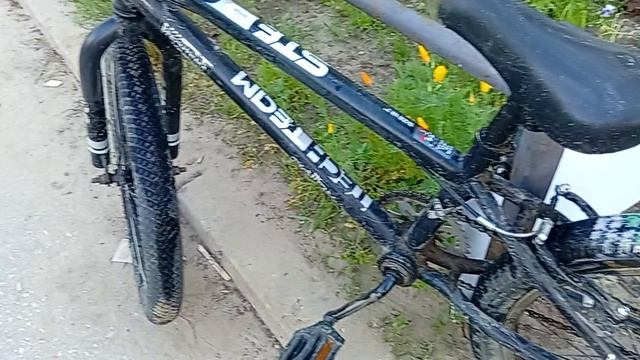 покрасил колесо на BMX