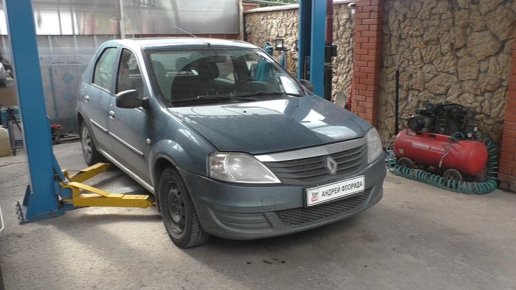 Замена ремня ГРМ и роликов на Renault Logan 1,6 Рено Логан 2012 смотреть онлайн