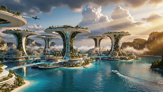 Future Metropolis 2090 4K 🌃 ｜ Dark Ambient Music for Relaxation & Sci-Fi Dreams