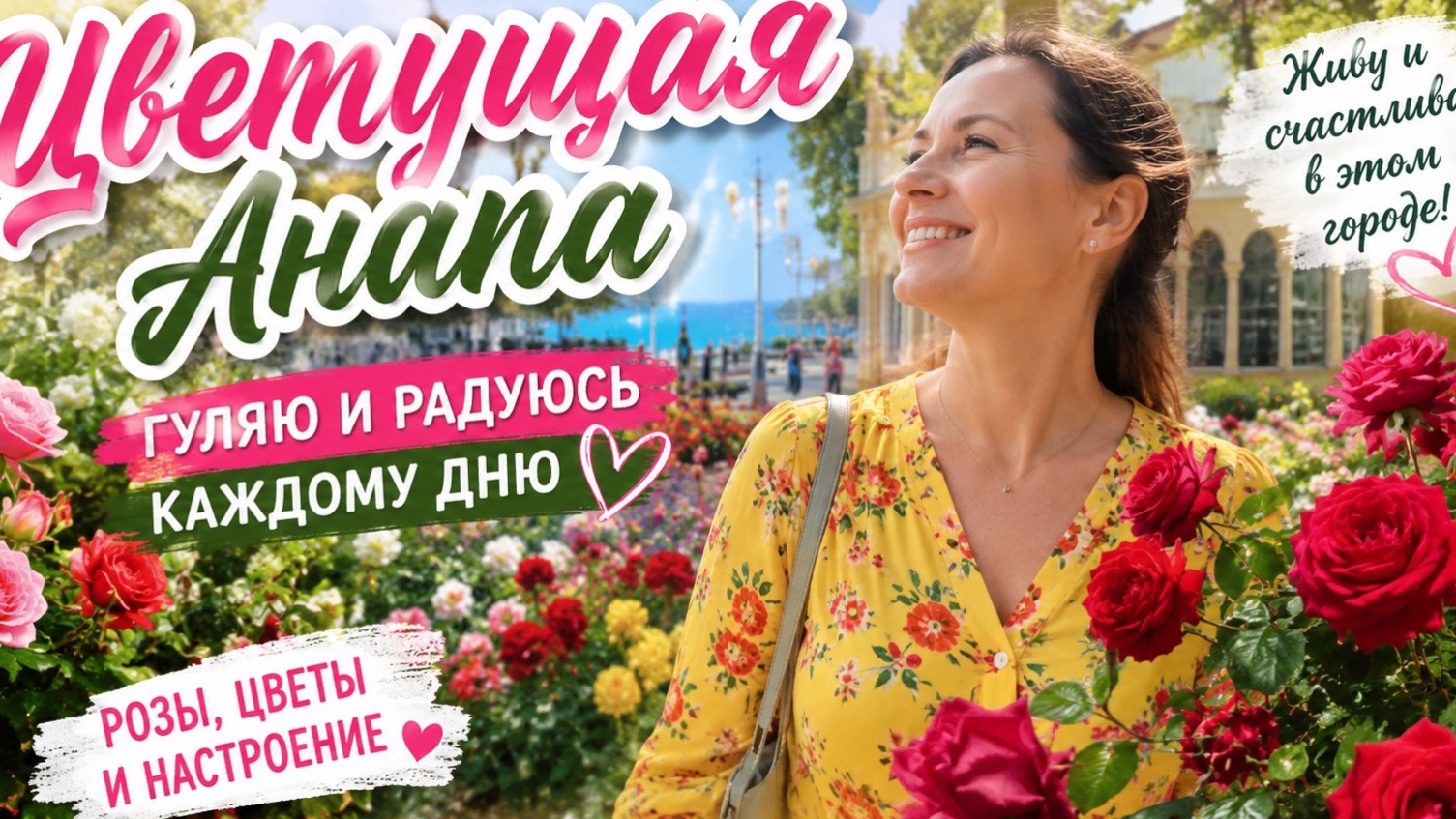 🌹 Цветущая Анапа | Гуляю и радуюсь каждому дню