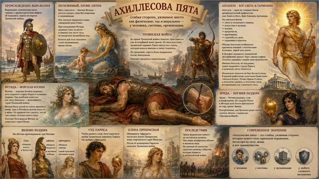 Что означает выражение Ахиллесова пята?