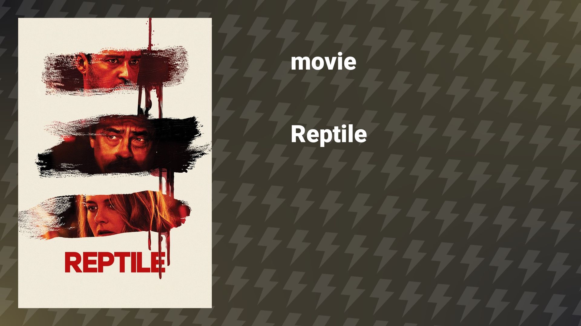 Reptile (movie, 2023) смотреть онлайн