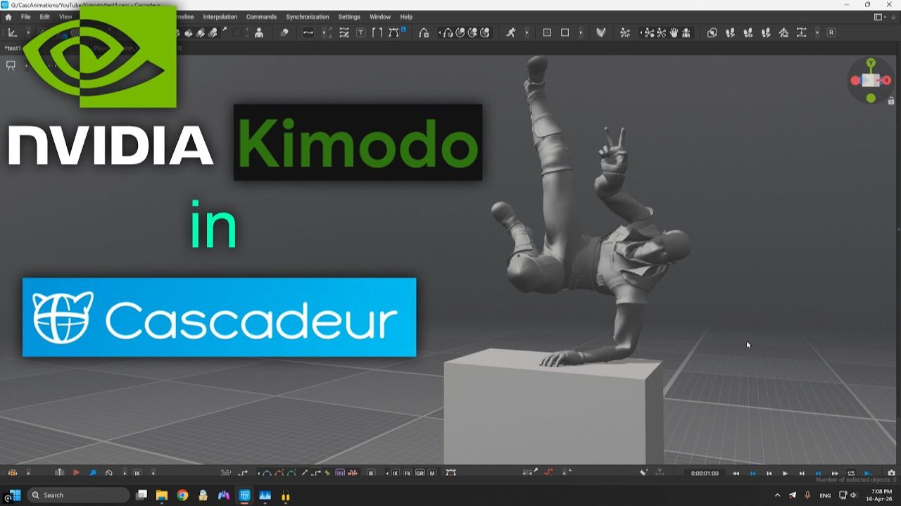 Установка и настройка плагина Kimodo для Cascadeur: Расширяем возможности анимации!
