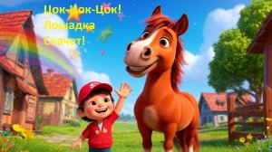 🎵 Цок-Цок-Цок! Лошадка Скачет! 🐴 Весёлый Мультик Для Детей