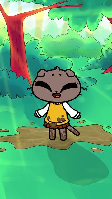 Наджи решила искупаться в луже 😨 #симба #анимации #animation #carton #мультик смотреть онлайн