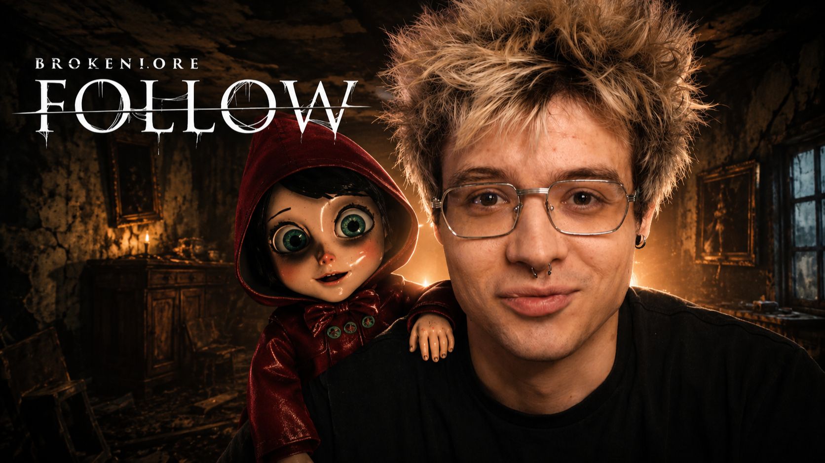 ЛЕХА ИГРАЕТ В НОВЫЙ ПСИХОЛОГИЧЕСКИЙ ХОРРОР | BrokenLore: FOLLOW смотреть онлайн