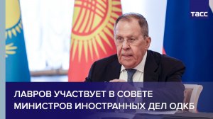 Лавров участвует в Совете министров иностранных дел ОДКБ