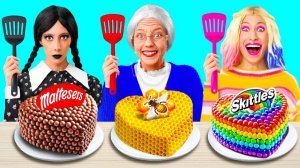Кулинарный Челлендж# Уэнсдей Против Бабушки # Смешные Челленджи от Fun Teen