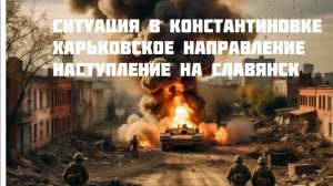 Новости СВО Сегодня-Ситуация в Константиновке Харьковское направление Наступление на Славянск