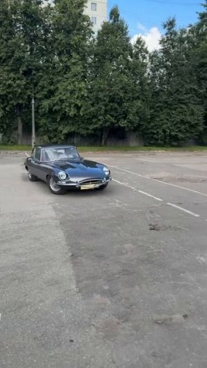 Jaguar E Type в движении