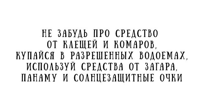 Летние каникулы 4 июнь-август