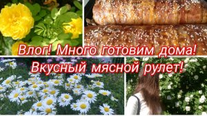 Влог из Белгорода! Распаковка продуктов! Много готовим! Вкуснейший рулет из мясного фарша!