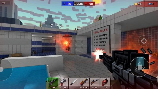 Играю в шутер Pixel Gun 3D смотреть онлайн