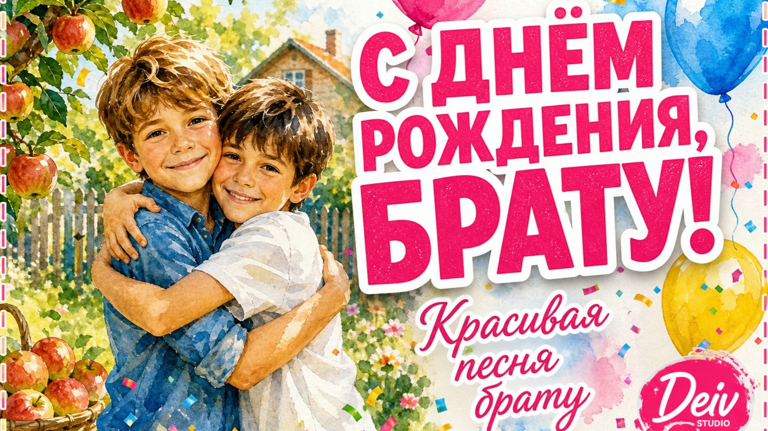 Брату! Красивая песня поздравление брату с днем рождения — до слёз от смеха, про детство