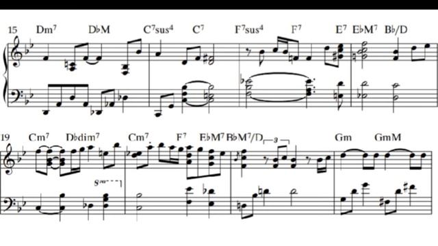 My Romance piano reharmonization (sheet music) смотреть онлайн
