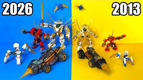 Транспортные средства ЛЕГО Ninjago старые против новых... смотреть онлайн