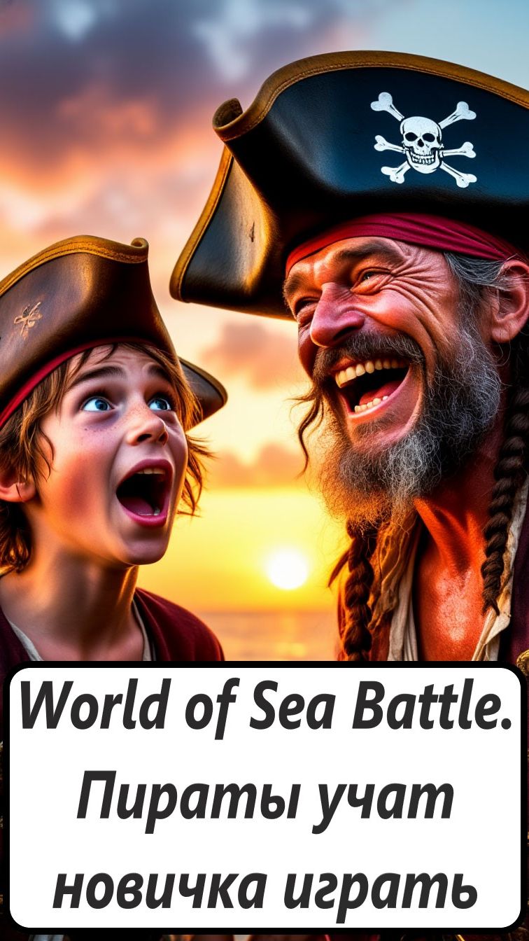 World of Sea Battle. Пираты учат новичка играть