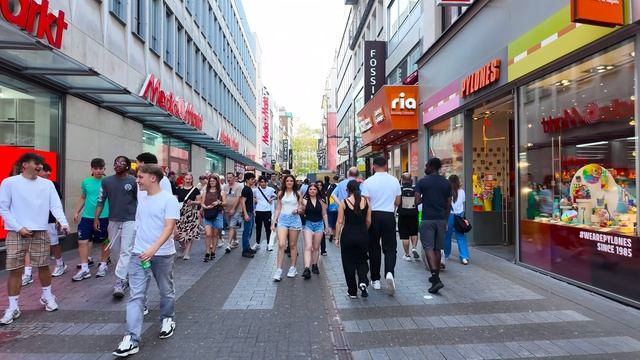 Германия. Дневная солнечная прогулка по Кёльну в формате 4К