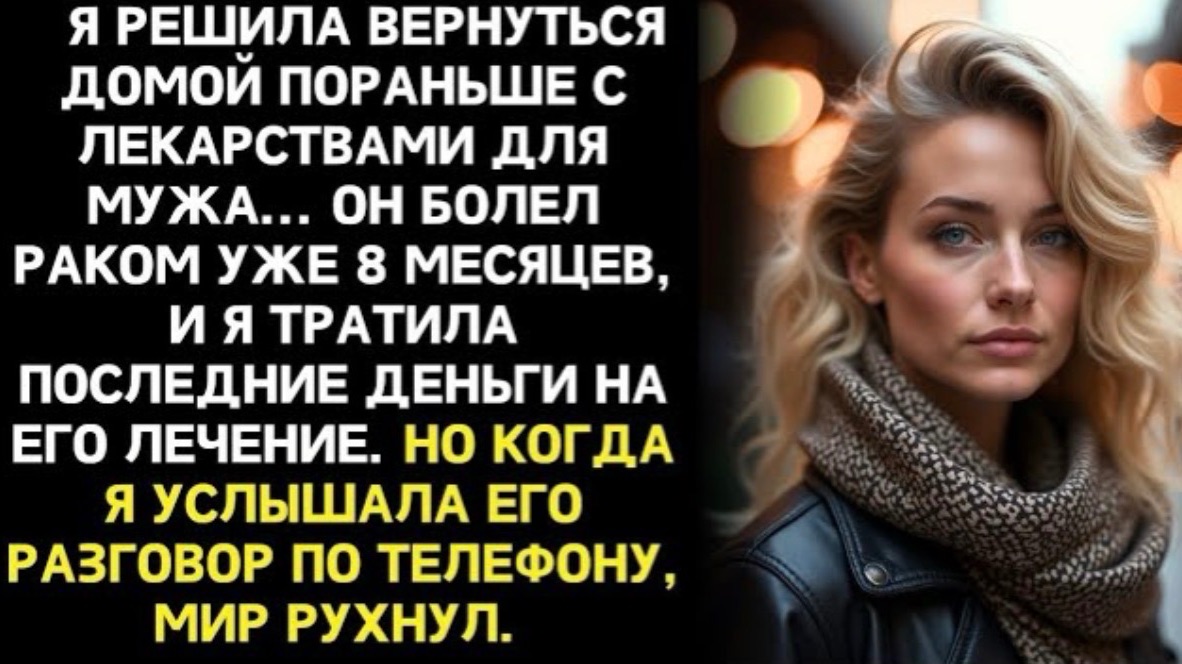 Я вернулась домой пораньше с лекарствами для больного мужа... но то, что я случайно услышала от него смотреть онлайн