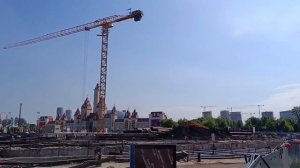 Раскрытие котлована для пересадки на площадке станции Остров Мечты Бирюлёвской линии