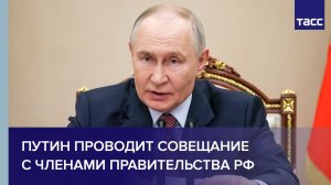 Путин проводит совещание с членами Правительства РФ
