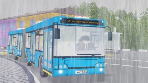 маршрут №2 с информатором на ЛИАЗ-6213.22 в роблокс игре урбанмув сходня