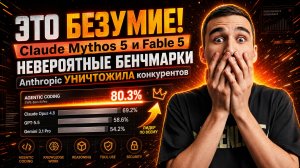 ЭТО БЕЗУМИЕ! 🤯 Claude Mythos 5 и Fable 5 — НЕВЕРОЯТНЫЕ бенчмарки | Anthropic УНИЧТОЖИЛА конкурентов