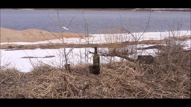 испытываю рогатку на пробиваемость о стекло часть 10