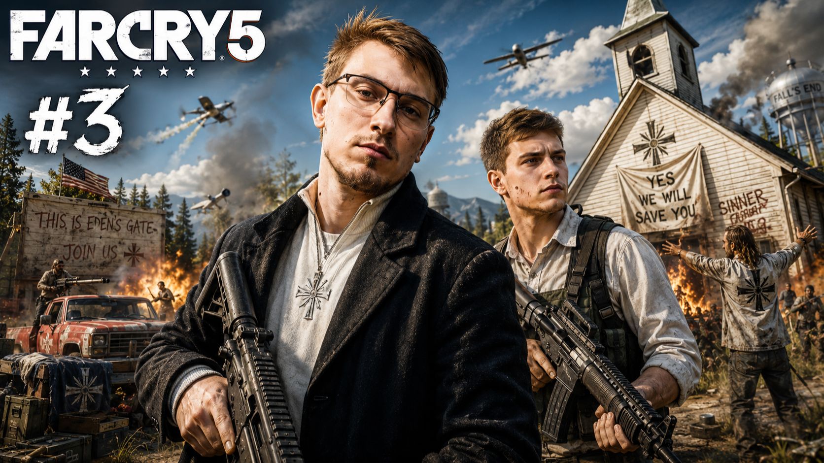БЕЗУМНЫЙ КУЛЬТ И ЧУДОВИЩНЫЕ ПОСТУПКИ! КООПЕРАТИВ В Far Cry 5 #3