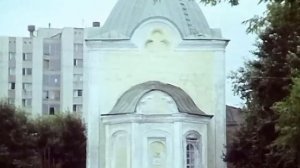 1990 год. Тюмень. Улицы города. Старые корпуса 3-й городской больницы.