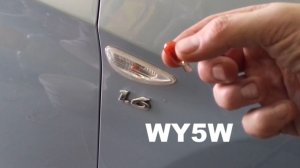 Замена лампочки боковых поворотников на Хендай Солярис (Hyundai Solaris)