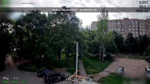 Поиск целей в плотной городской застройке Краматорска.
