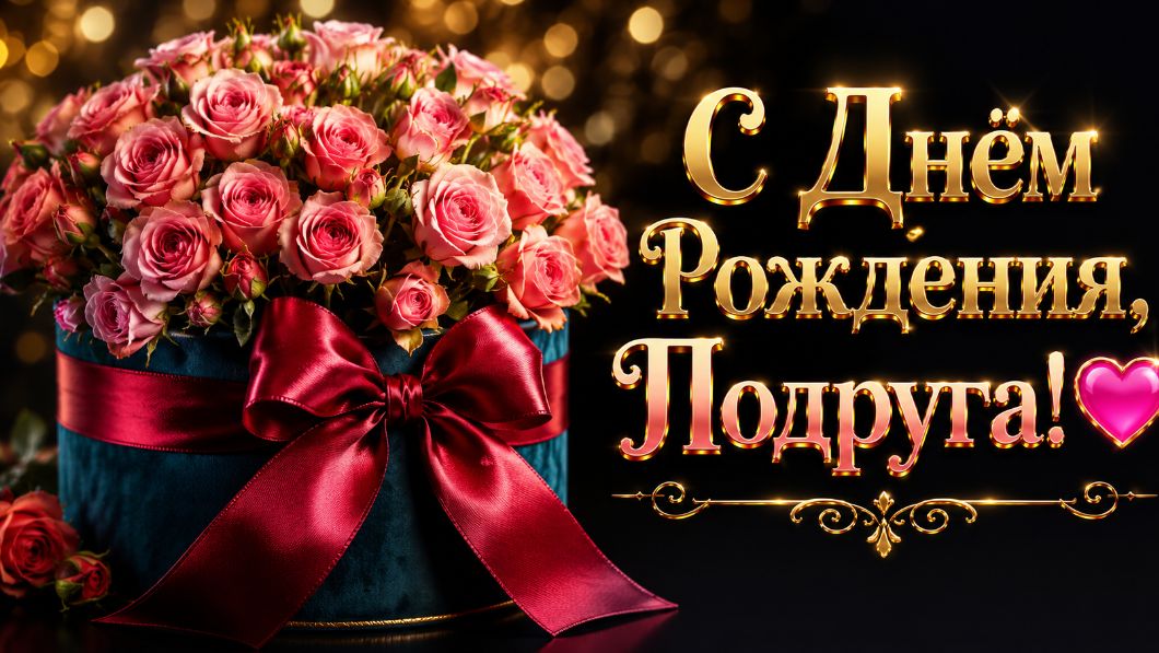 С Днём Рождения, Подруга 💖 Красивое Поздравление