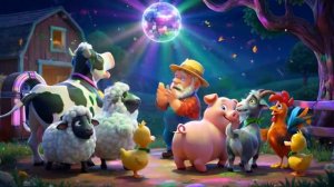 У старого Макдональда была ферма Смешные животные и песни 3D   Мультфильм для детей и весёлые