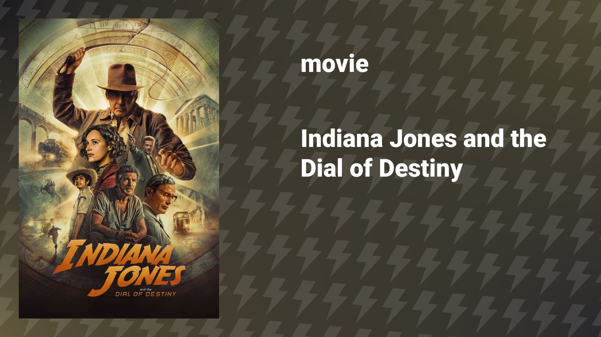 Indiana Jones and the Dial of Destiny (movie, 2023) смотреть онлайн