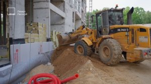 Видеоотчёт о ходе строительства Левел Лесной