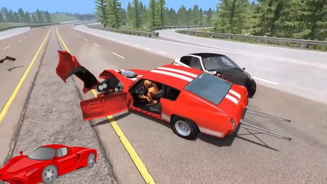 Безумие!!!Машинки Аварии 06