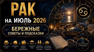 Рак на июль 2026 — Бережные советы и подсказки