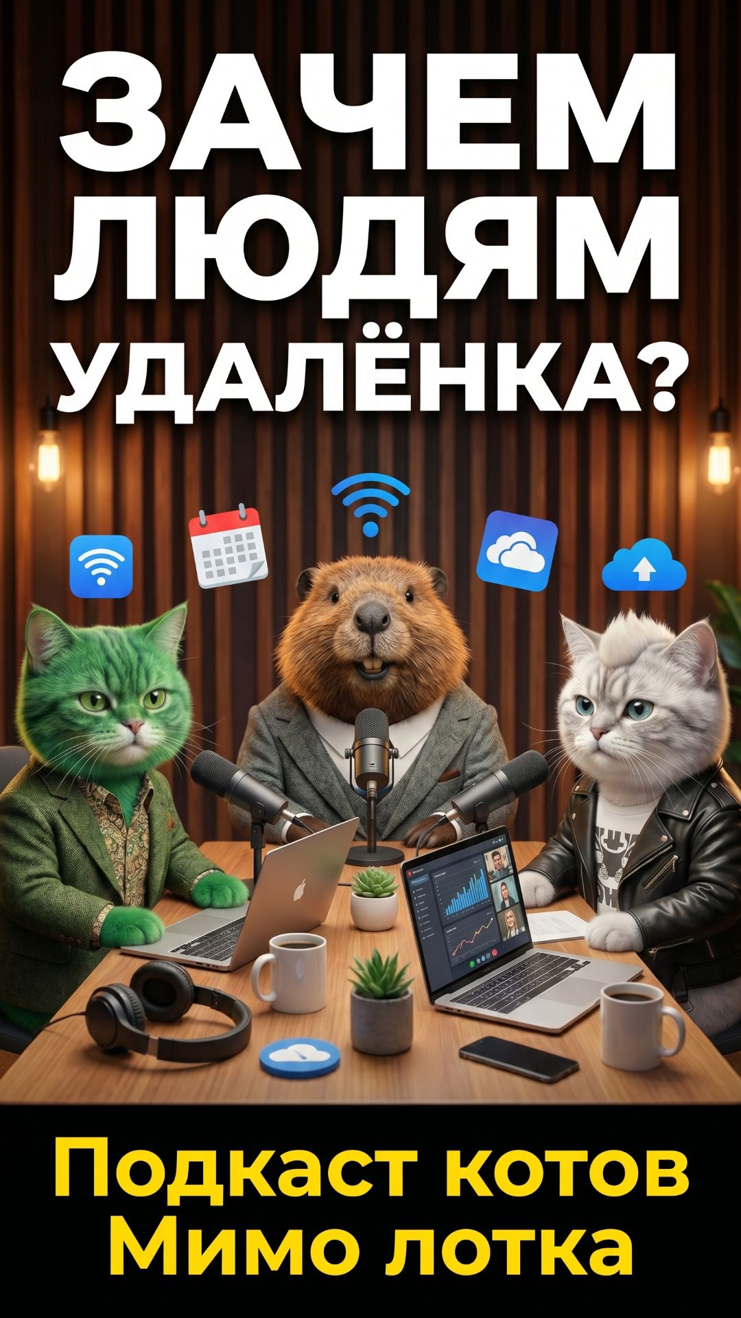 УХОДИТЕ В ОФИС нам нужно лизаться в тишине | правда про удаленку глазами котов Подкаст Мимо лотка