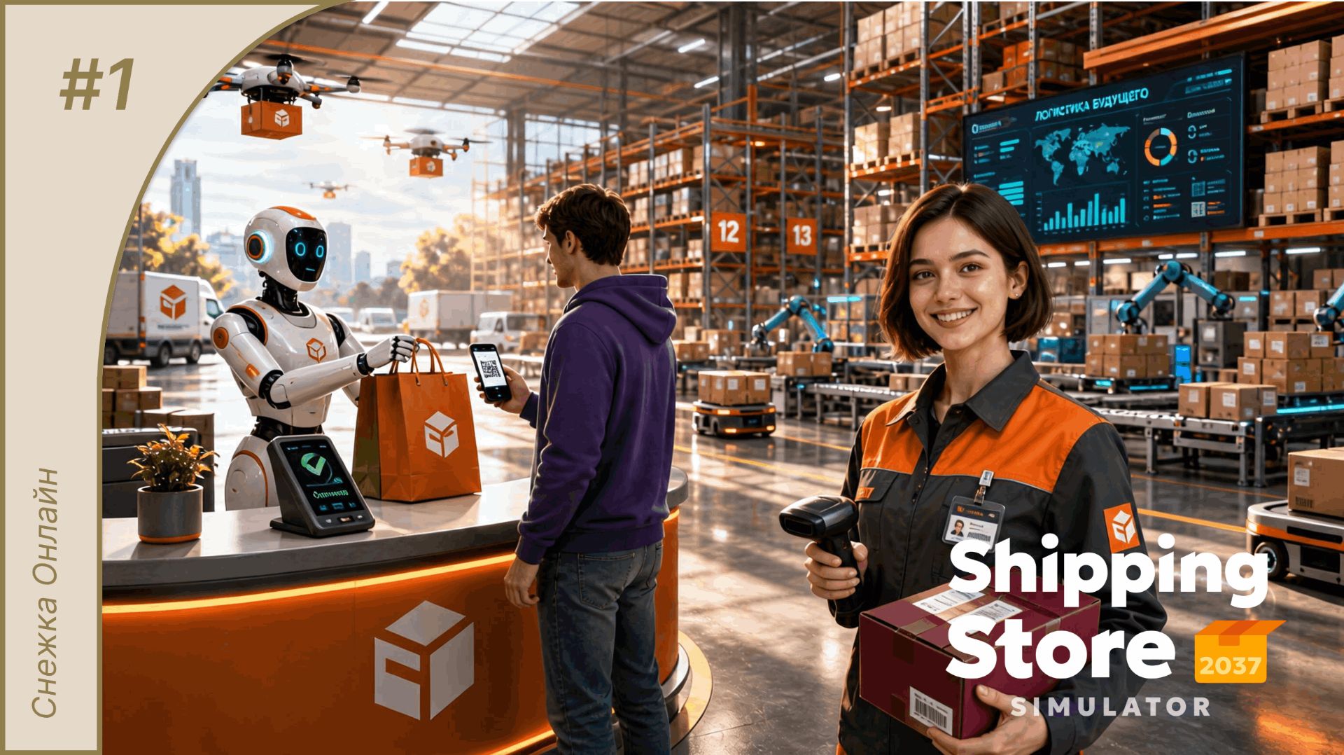 ПВЗ будущего😍  | Shipping Store Simulator 2037 Demo