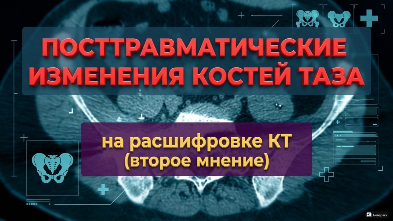 Признаки СУБХОНДРАЛЬНОГО СКЛЕРОЗА после старого ПЕРЕЛОМА КОСТЕЙ на РАСШИФРОВКЕ КТ костей таза
